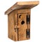 Brookside Woodworks Amish Made Mushroom Wood Outhouse Birdhouse